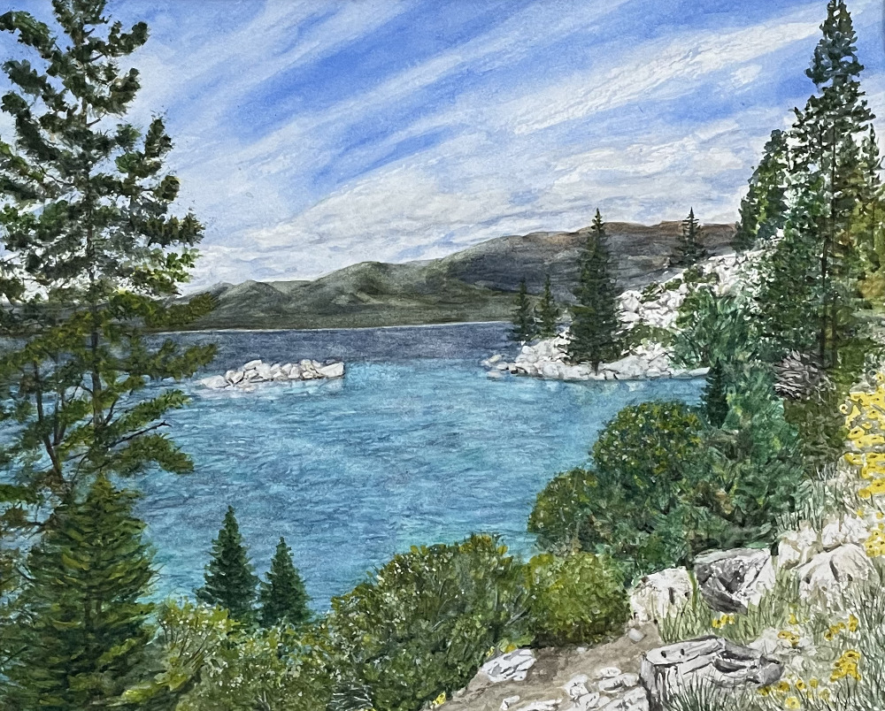 Melanie Walters Watercolor Artist Landscape Lake Tahoe