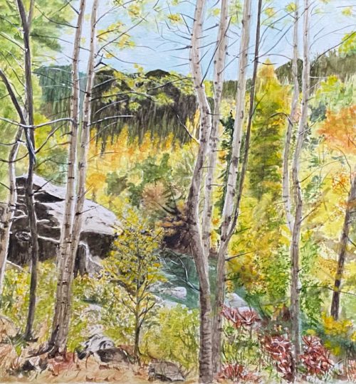 Watercolor Artist Melanie Walters Landscapes California Hope Valley Fine Art
