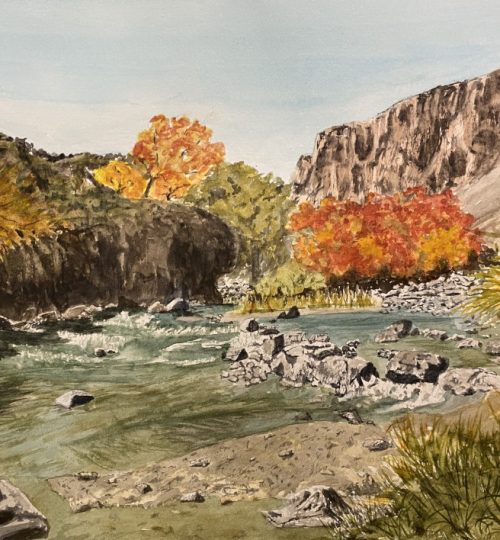 Melanie Walters Watercolor Artist Fine Art Landscapes Wilson Canyon Nevada