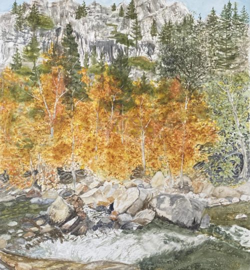 Watercolor Artist Melanie Walters Hope Valley Carson River Landscapes Fine Art Painting