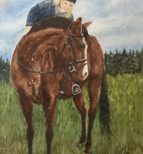 Watercolor Artist Horse Melanie Walters