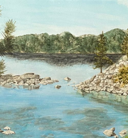 Melanie Walters Watercolor Artist Fine Art Landscape Nevada Lake Tahoe